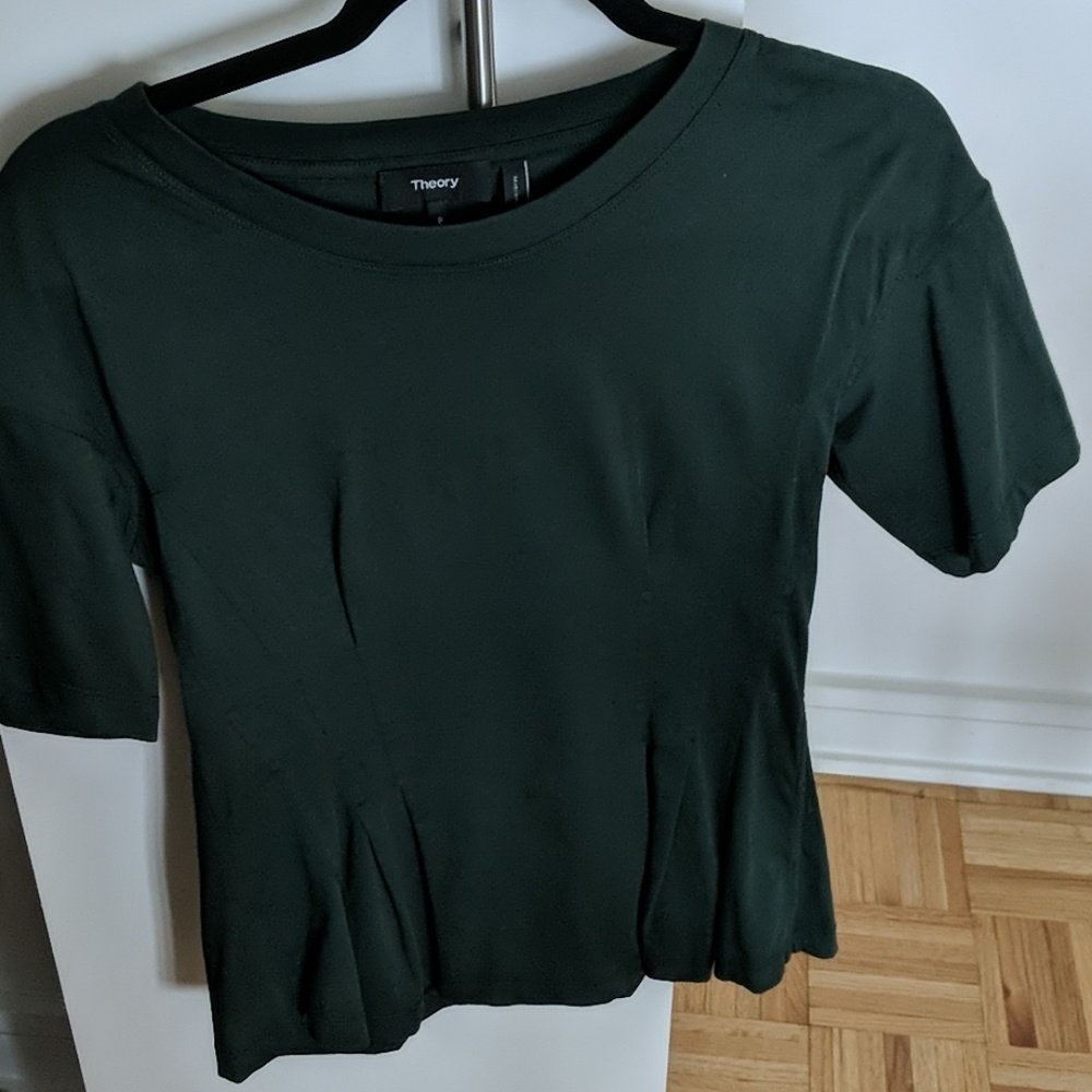 Theory pleated tee
